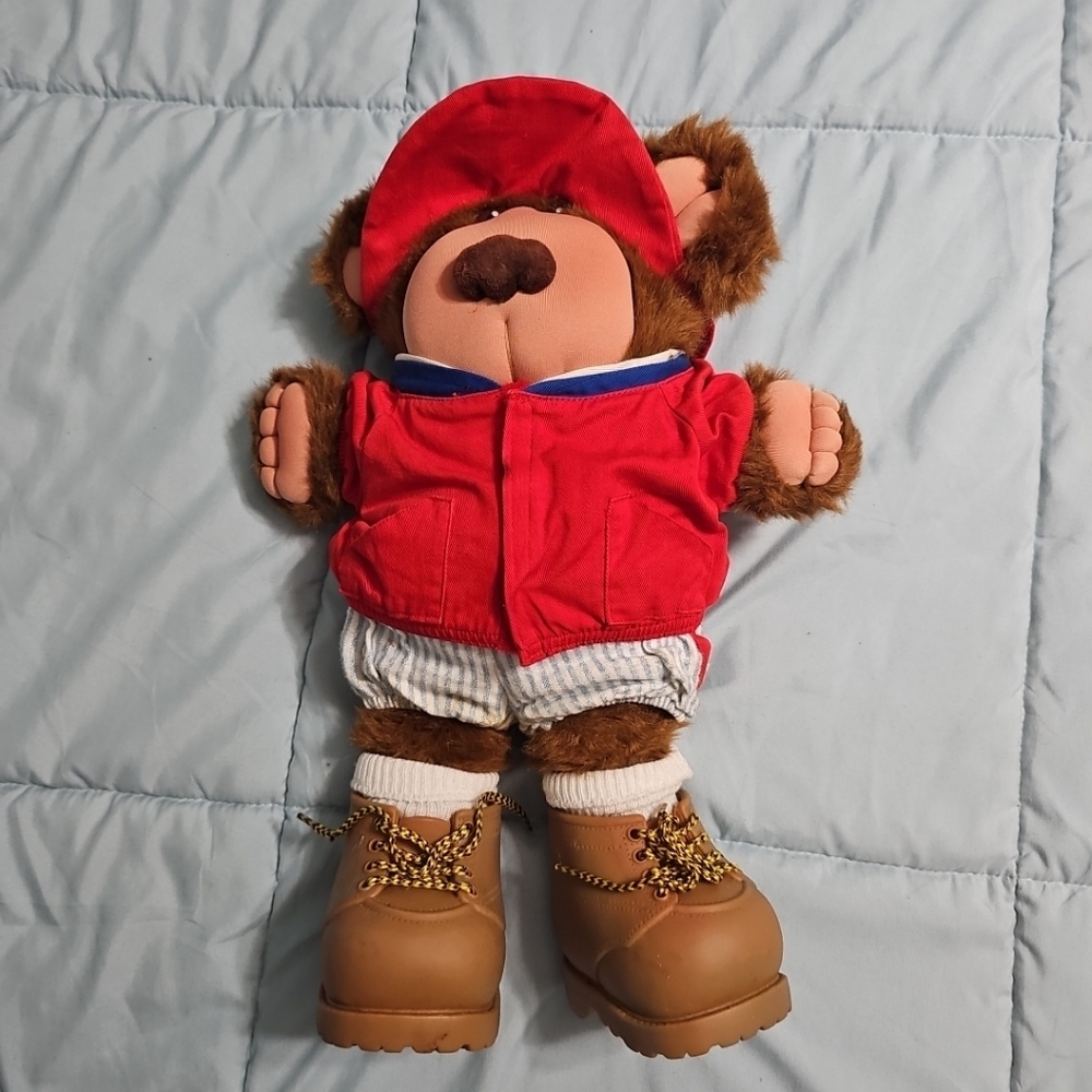 1980's‎ Xavier Roberts Coleco HANK SPITBALL FURSKIN Plush Bear Pre-Owned
